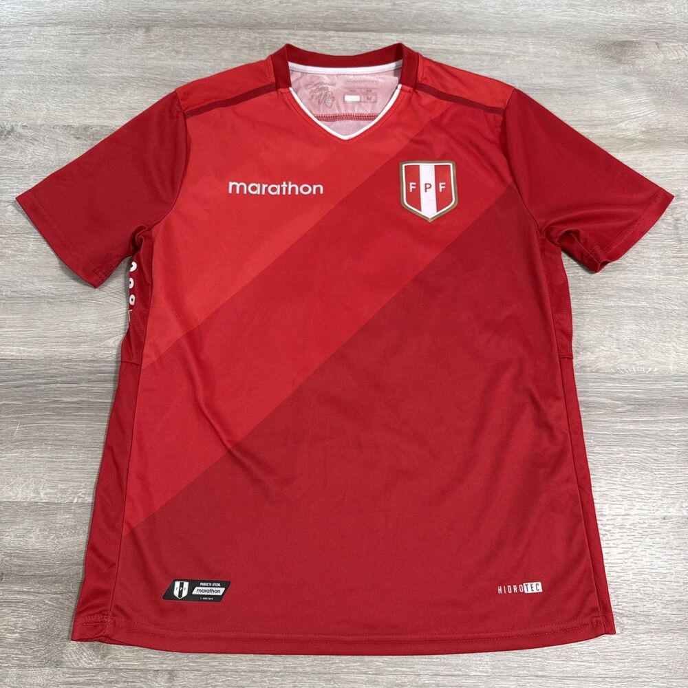 Peru National Team Jersey Joseph Marathon Men's Red Soccer Football Medium